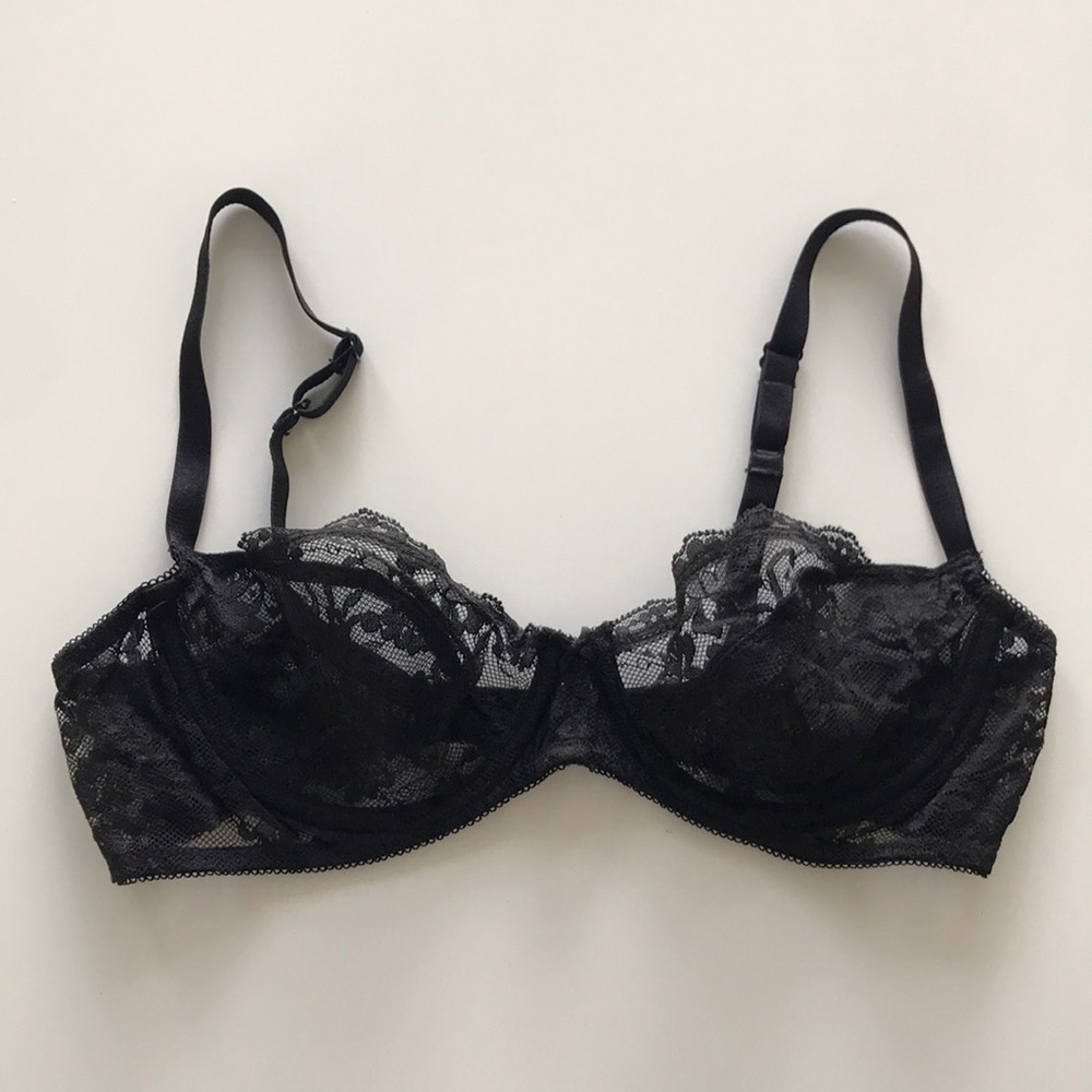 Elegant Black Lace Bra